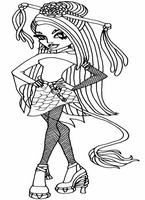 do wydruku kolorowanki monster high, obrazek dla dziewczyn do wydrukowania i pomalowania numer  93